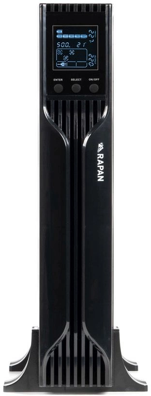Источник бесперебойного питания Бастион Rapan 1000-RACK-IN-2X9 700Вт 1000ВА черный — миниатюра 3