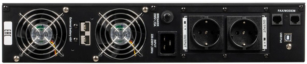 Источник бесперебойного питания Бастион Rapan 1000-RACK-IN-2X9 700Вт 1000ВА черный — миниатюра 8