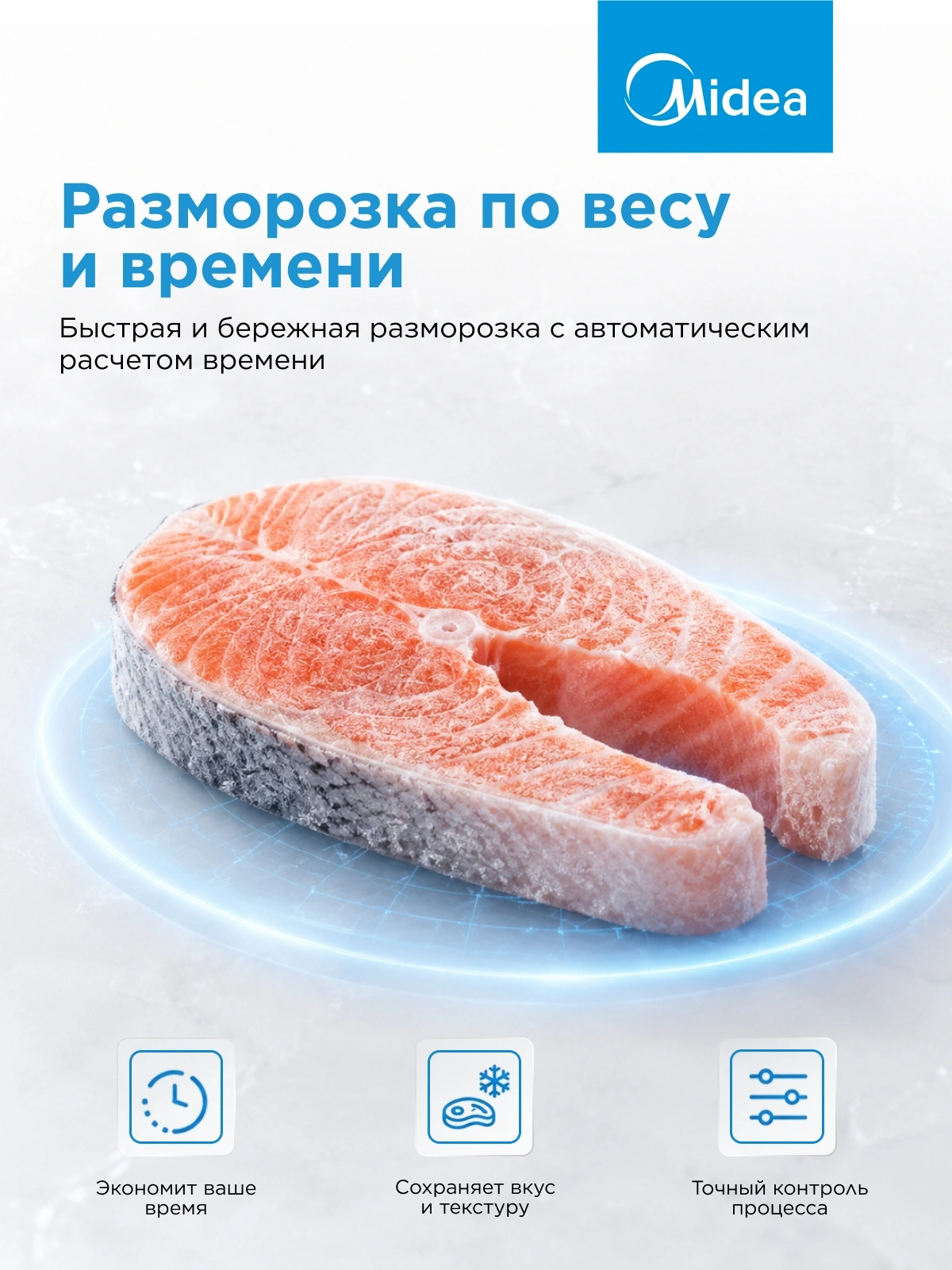 Микроволновая печь Midea MI50203W 20л. 700Вт белый (встраиваемая) — миниатюра 10