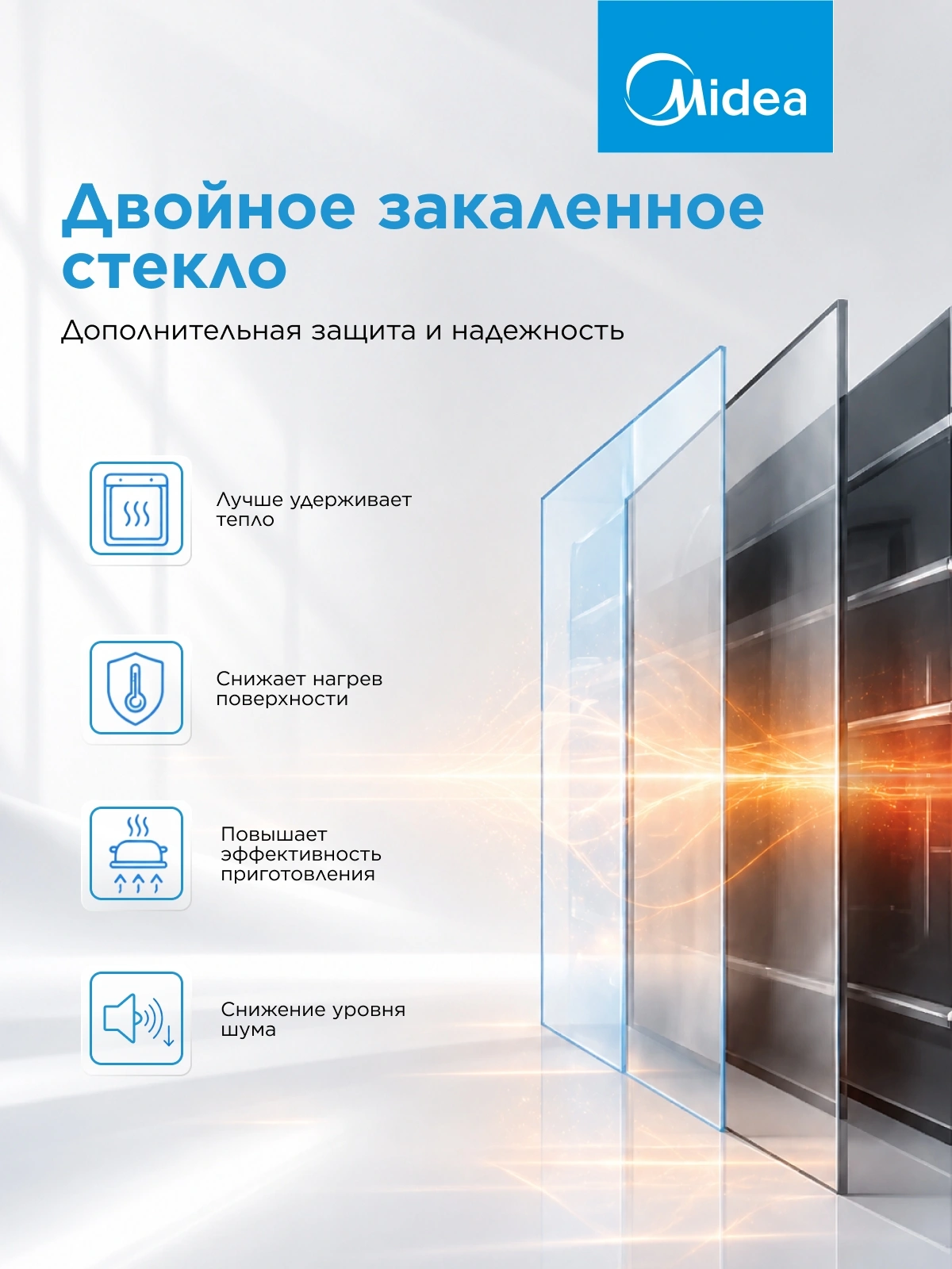 Духовой шкаф Электрический Midea MO37003X нержавеющая сталь — миниатюра 15