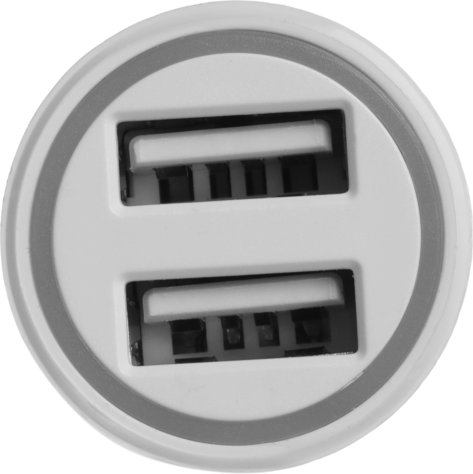 Автомобильное зар./устр. Digma DGC1С 12W 2.4A 2xUSB белый (DGC1C2LX22WH) — миниатюра 7