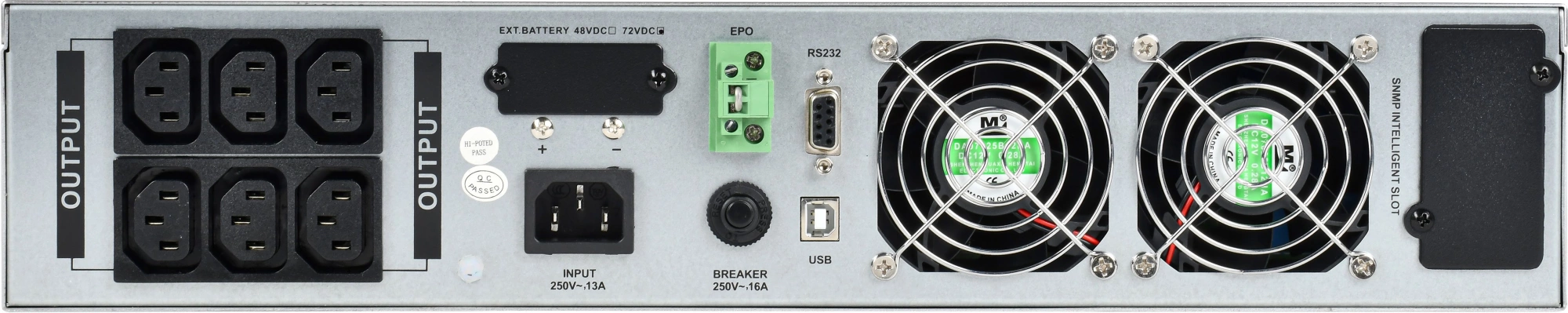 Источник бесперебойного питания ITK EOR-0003KVA-1-006 3000Вт 3000ВА черный — миниатюра 3