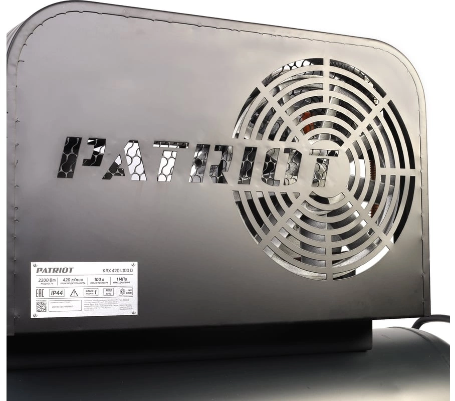 Компрессор поршневой Patriot Профессионал KRX 420 L100 D масляный 420л/мин 100л 2200Вт черный — миниатюра 6