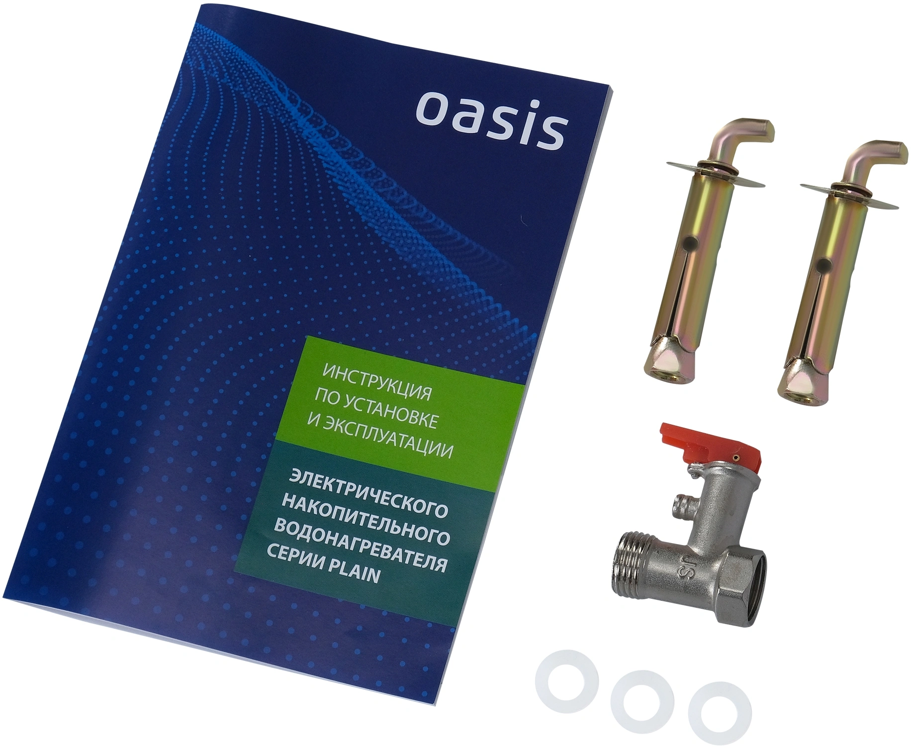 Водонагреватель Oasis 30А 2кВт 30л электрический настенный/серый — миниатюра 8