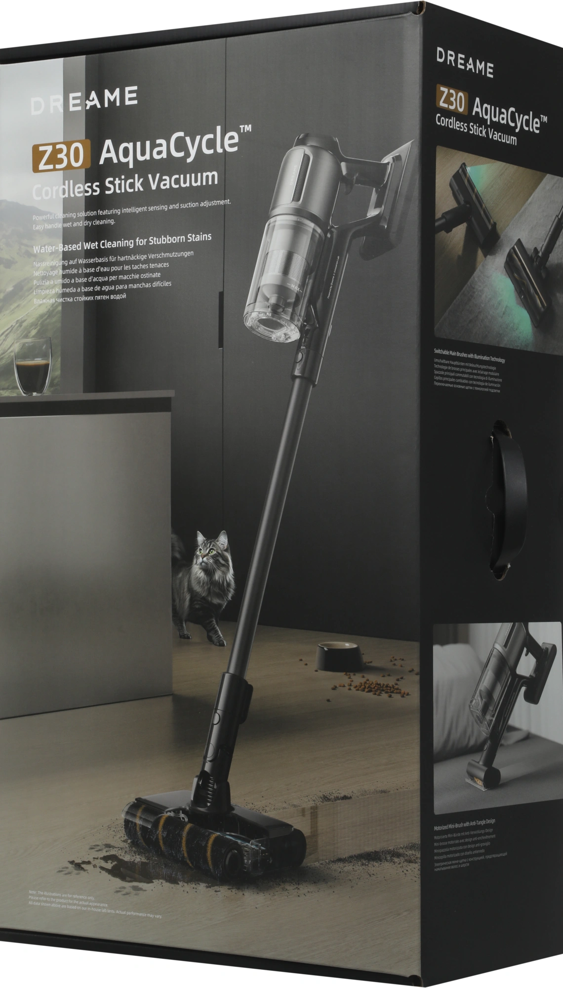 Пылесос Dreame Z-Series Z30 Aqua Cycle 855Вт черный/серый — миниатюра 4