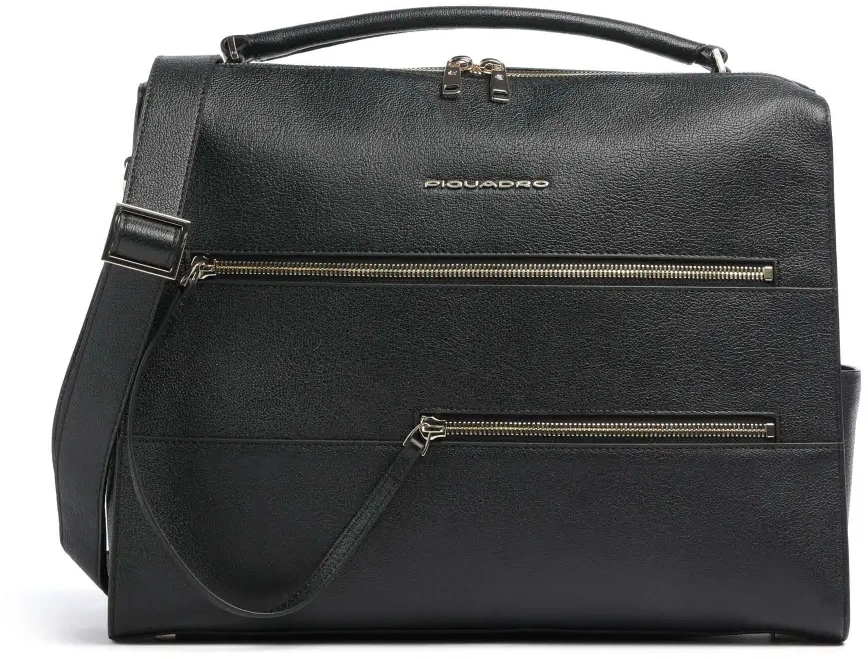 Деловая сумка Piquadro Patricia CA6774W140/N с отделением для ноутбука 14" черная натур.кожа — фото 1