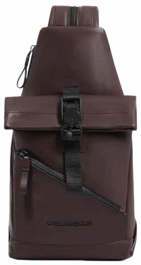 Рюкзак слинг Piquadro Harper CA6784AP/TM коричневый натур.кожа — миниатюра 7