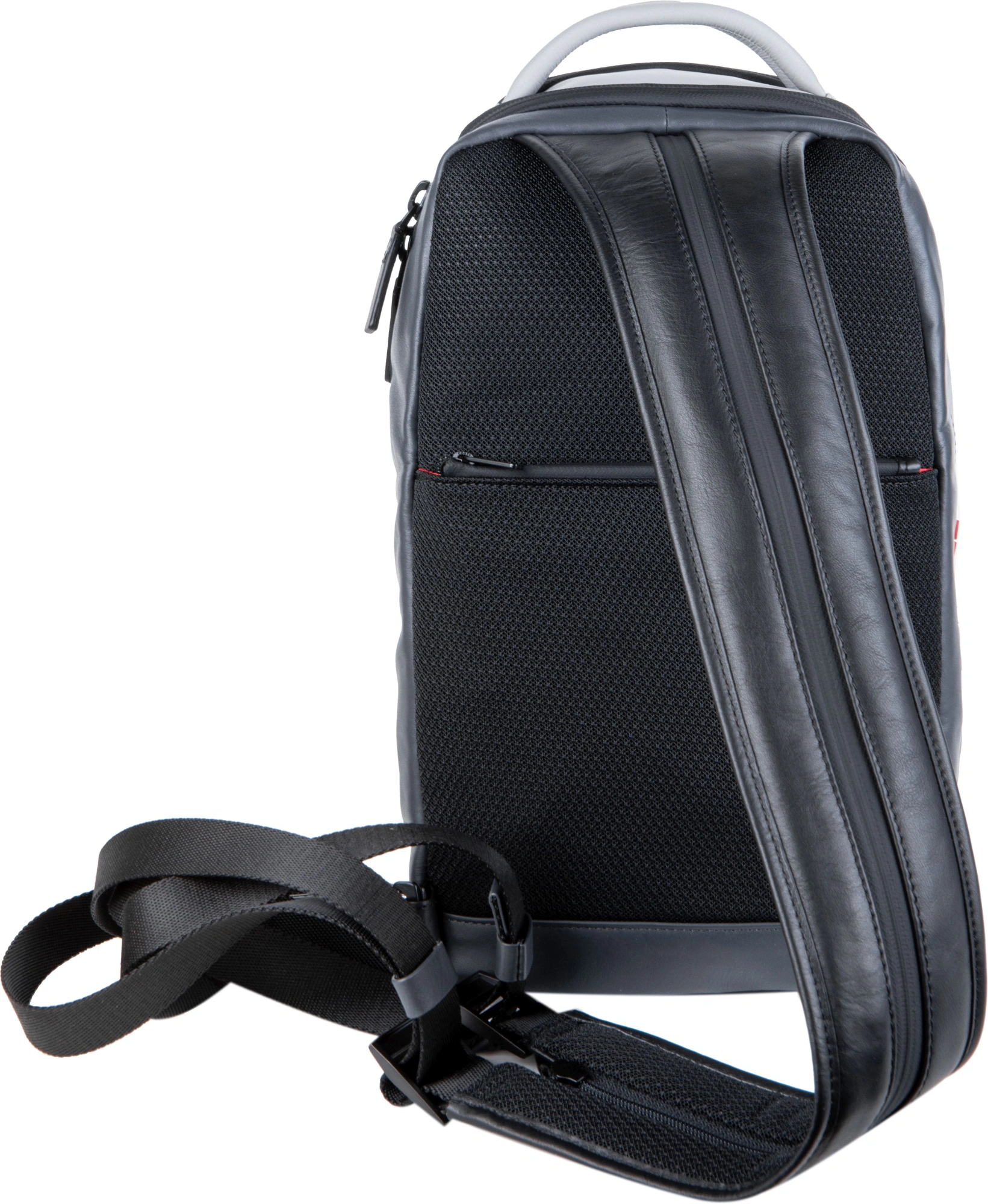 Рюкзак слинг Piquadro Urban CA6801UB00/GRN серый/черный натур.кожа — миниатюра 10