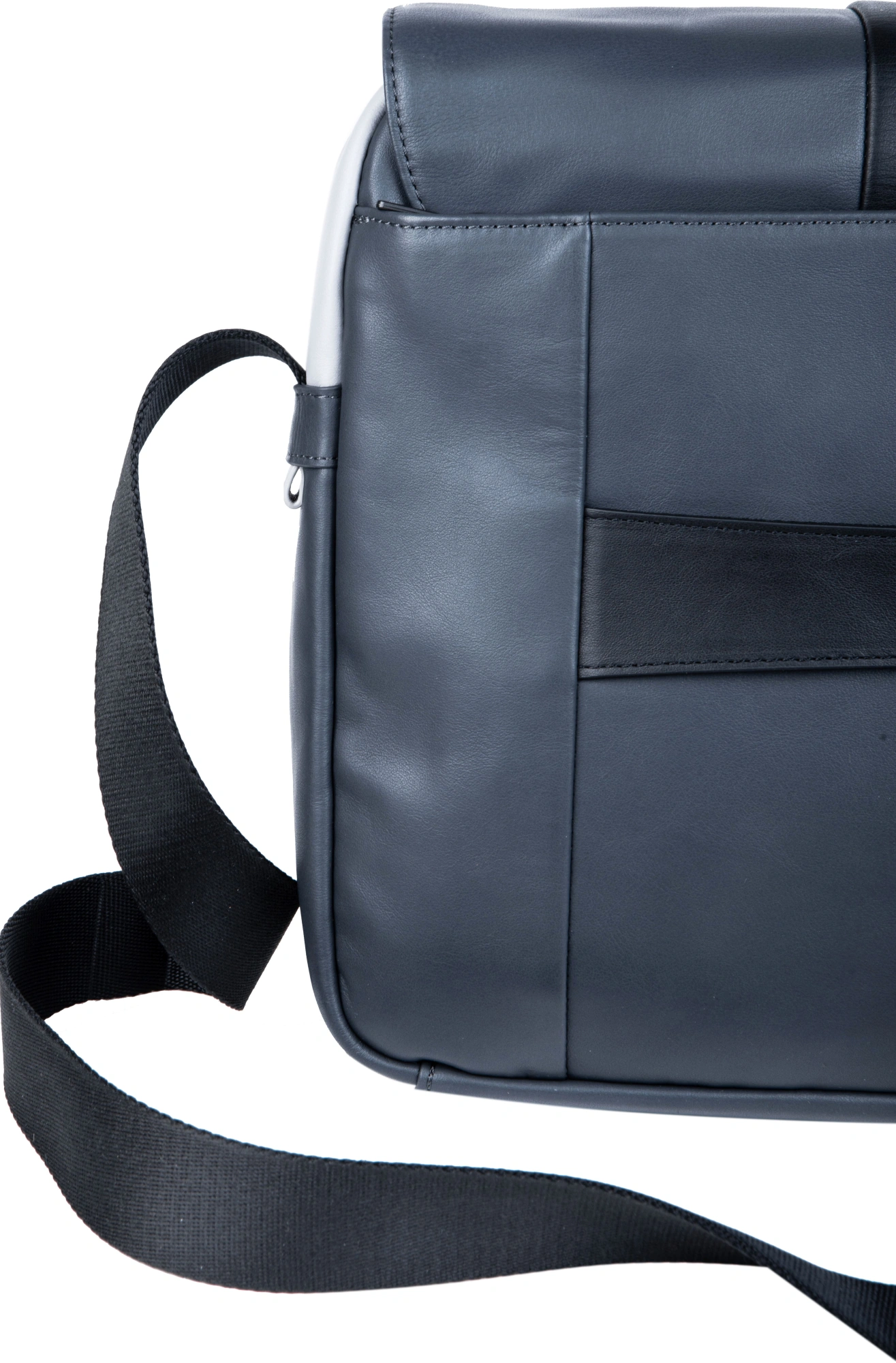 Сумка-мессенджер Piquadro Urban CA6802UB00/GRN с отделением для ноутбука 14" серая/черная натур.кожа — миниатюра 8