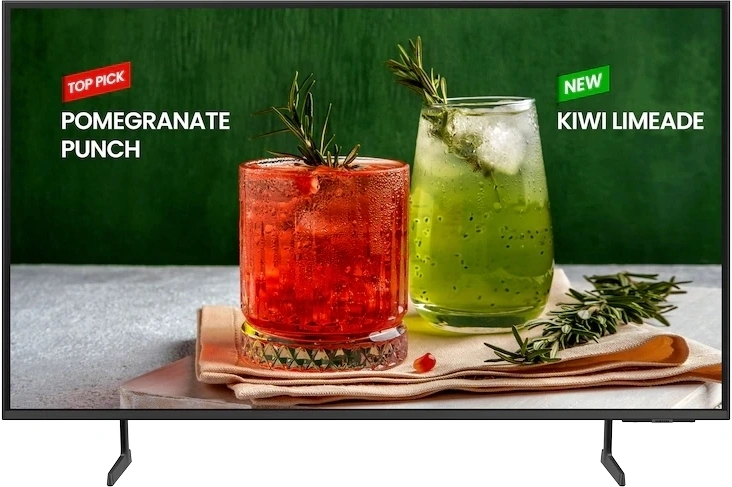Панель Samsung 75" BE75D-H серый титан LED 8ms 16:9 DVI HDMI M/M TV глянцевая 300cd 178гр/178гр 3840x2160 RCA Да 4K USB 25.3кг — фото 1