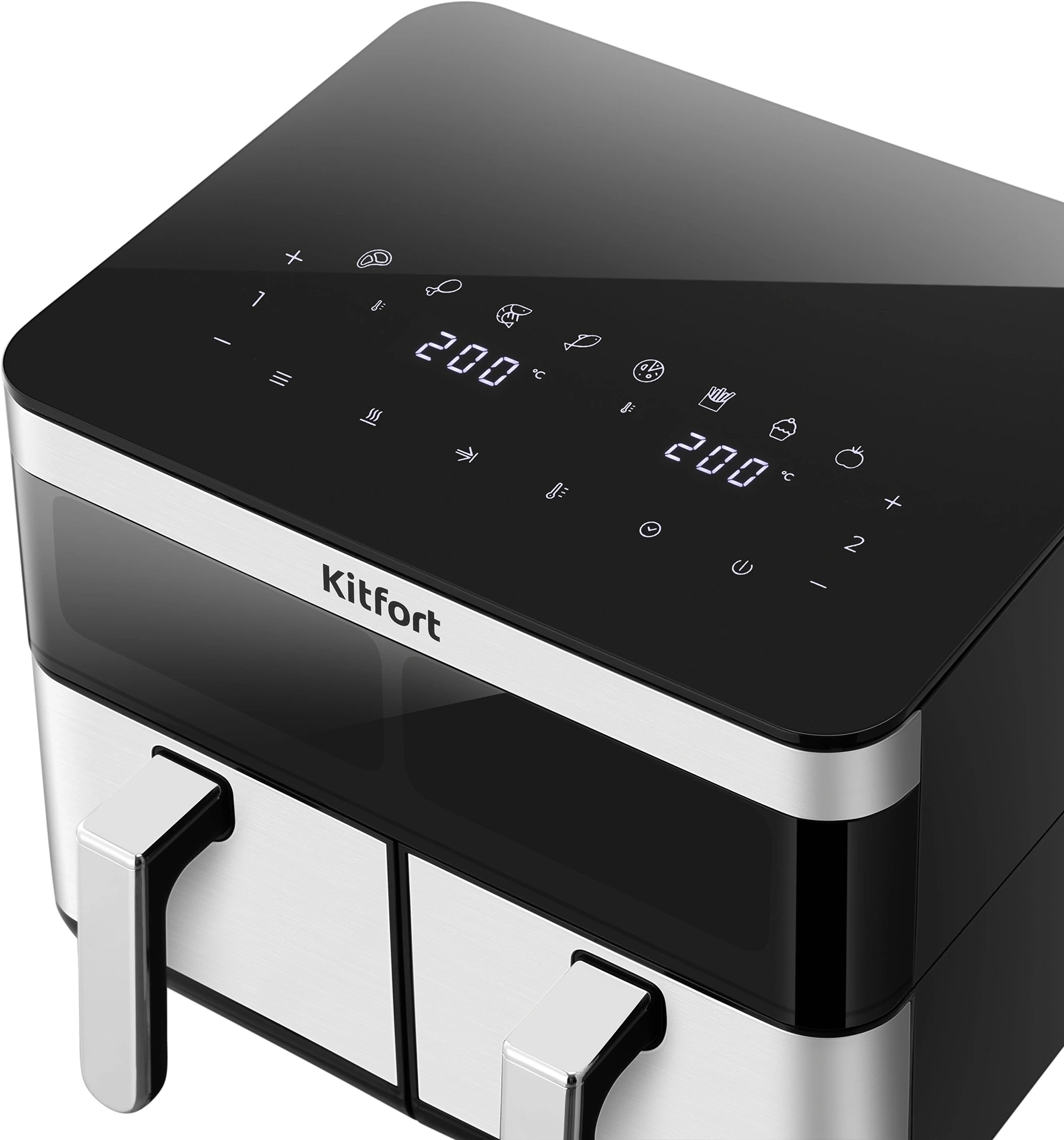 Аэрогриль Kitfort КТ-8110 8.6л 2700Вт серебристый/черный — миниатюра 8