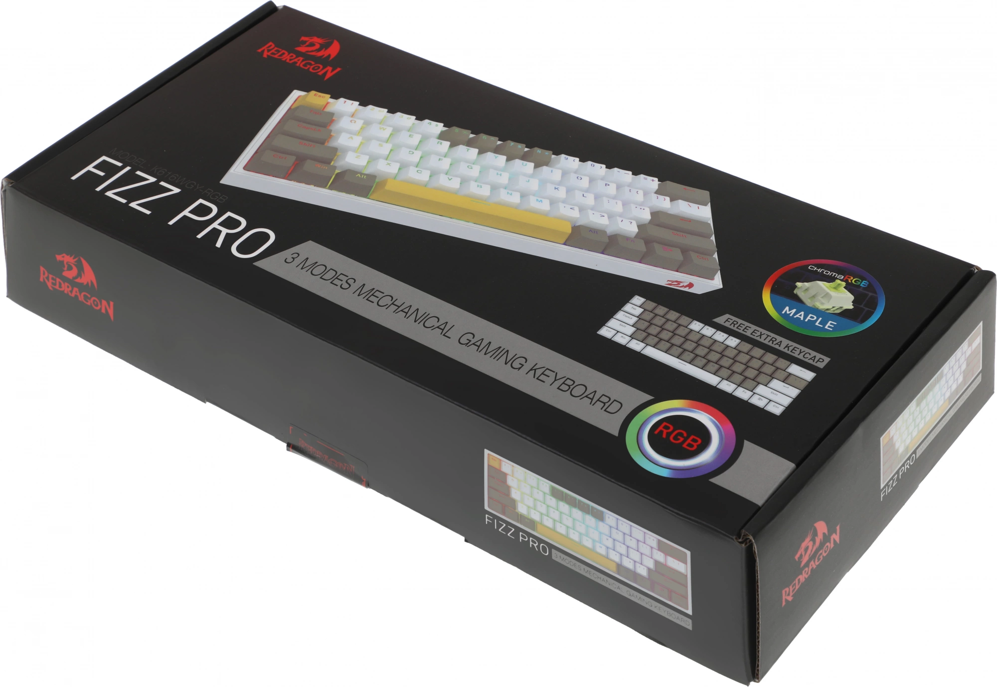 Клавиатура Redragon Fizz Pro механическая белый USB беспроводная BT/Radio for gamer для ноутбука LED (72598) кабель 1.8м — миниатюра 18