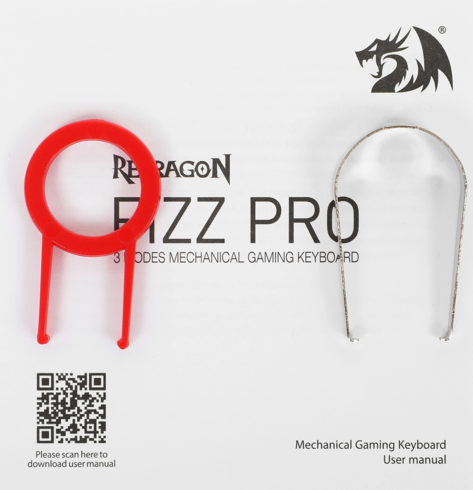 Клавиатура Redragon Fizz Pro механическая белый USB беспроводная BT/Radio for gamer для ноутбука LED (72598) кабель 1.8м — миниатюра 19