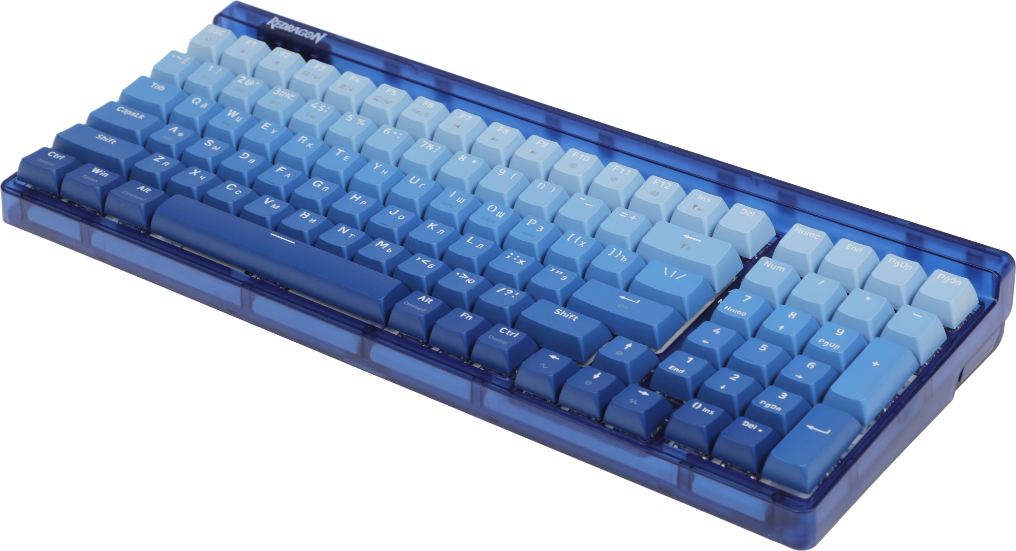 Клавиатура Redragon Garen Pro механическая синий USB беспроводная BT/Radio for gamer LED (71745) кабель 1.5м — миниатюра 23