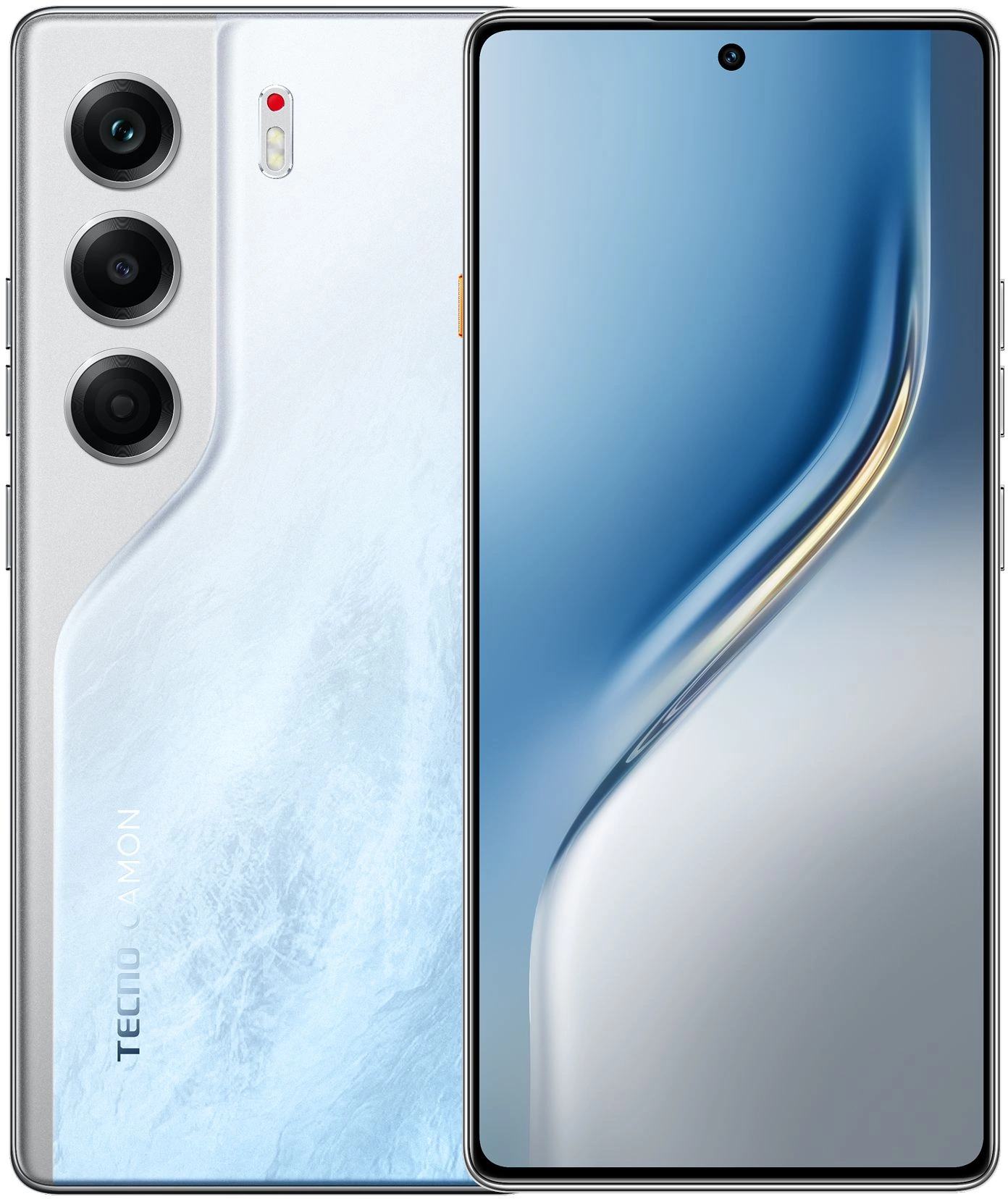 Смартфон Tecno Camon 40 256Gb 8Gb белый моноблок (CM5 256+8 GLACIER WHITE)