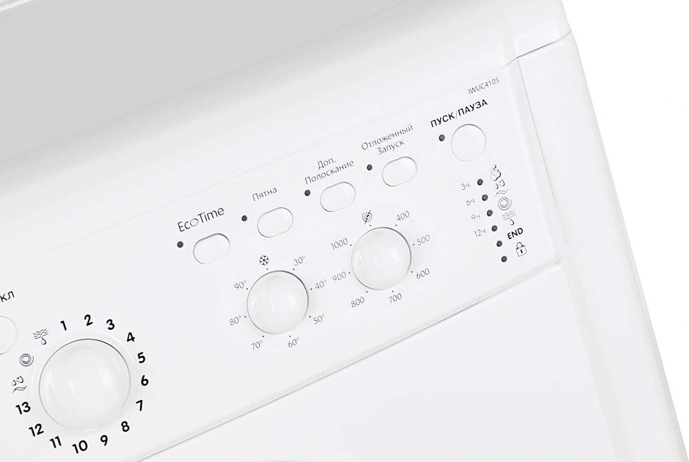 Стиральная машина Indesit IWUC 4105 класс: A загр.фронтальная макс.:4кг белый — миниатюра 3