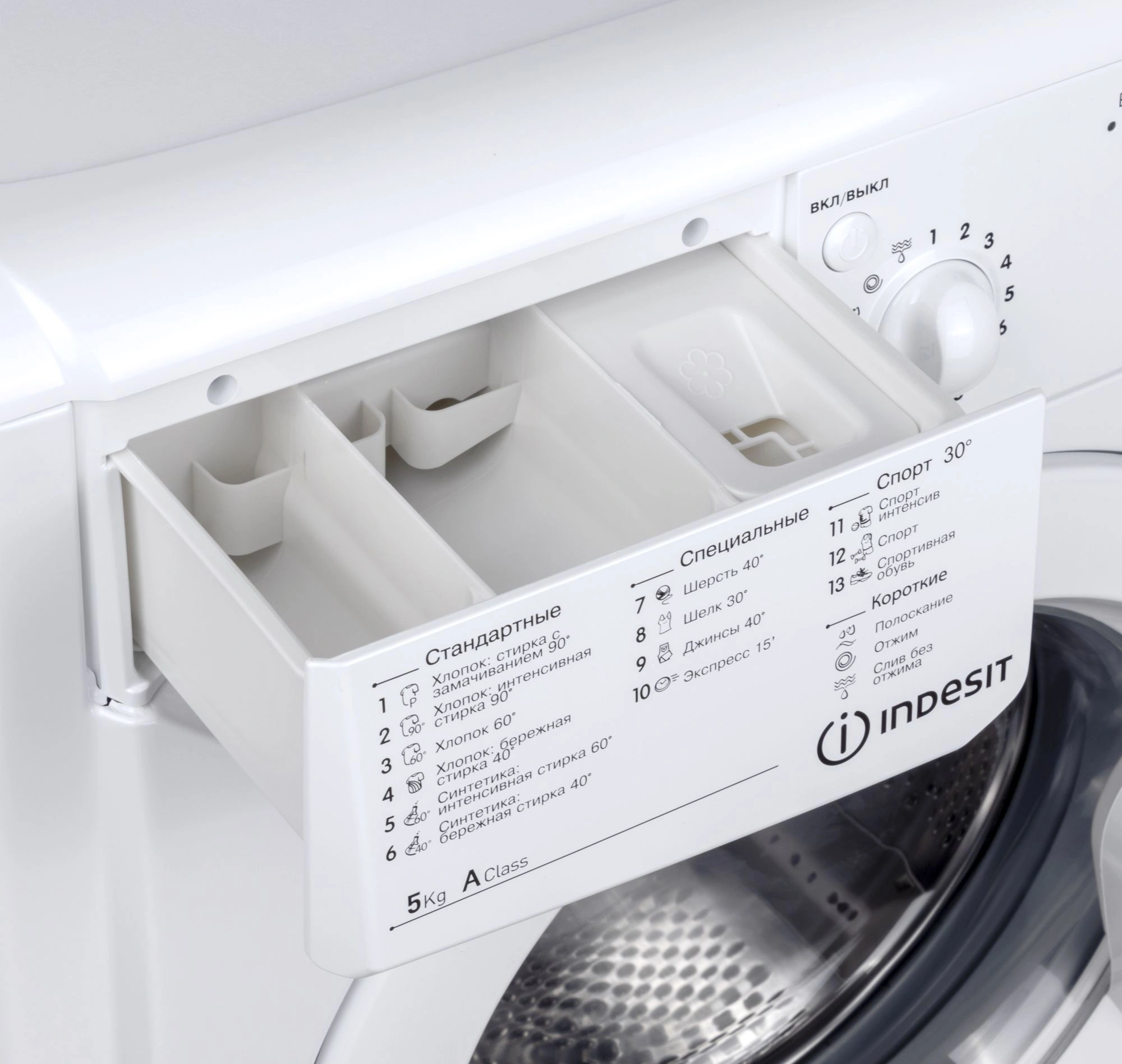 Стиральная машина Indesit IWSC 5105 класс: A загр.фронтальная макс.:5кг белый — миниатюра 10