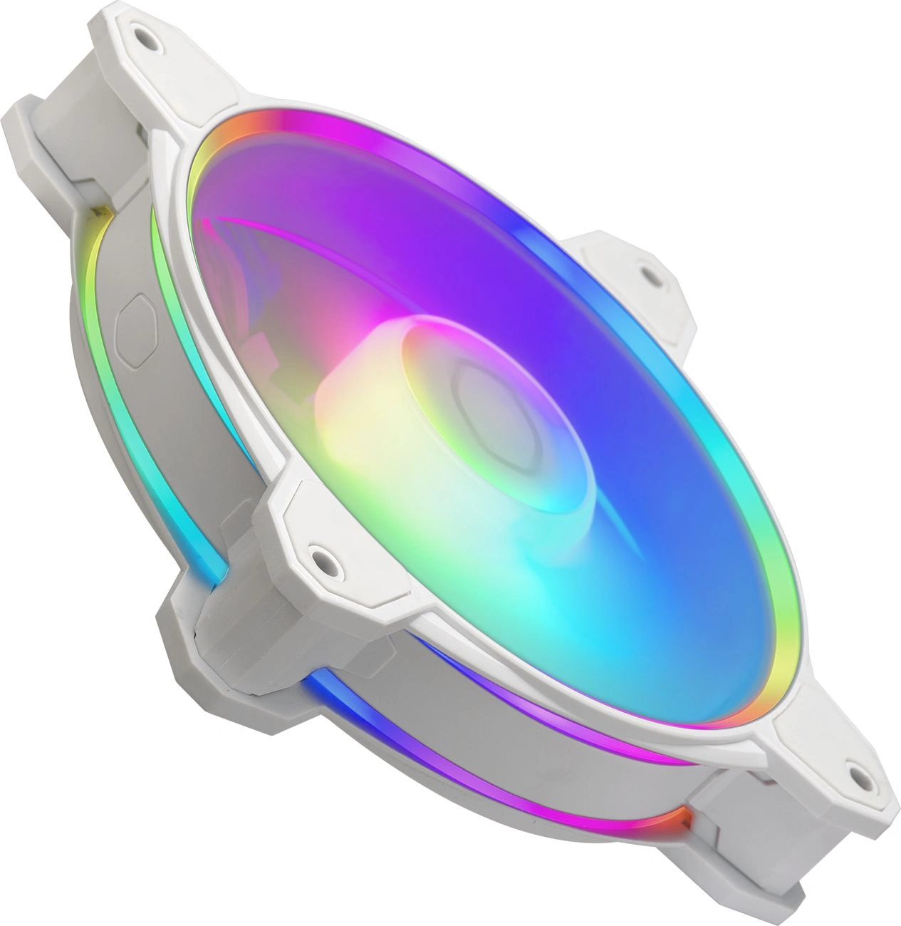 Вентилятор для корпуса Cooler Master MasterFan MF120 Halo2 ARGB 120х120x25 белый 4-pin 27дБ (MFL-B2DW-21NP2-R2) Ret — миниатюра 3