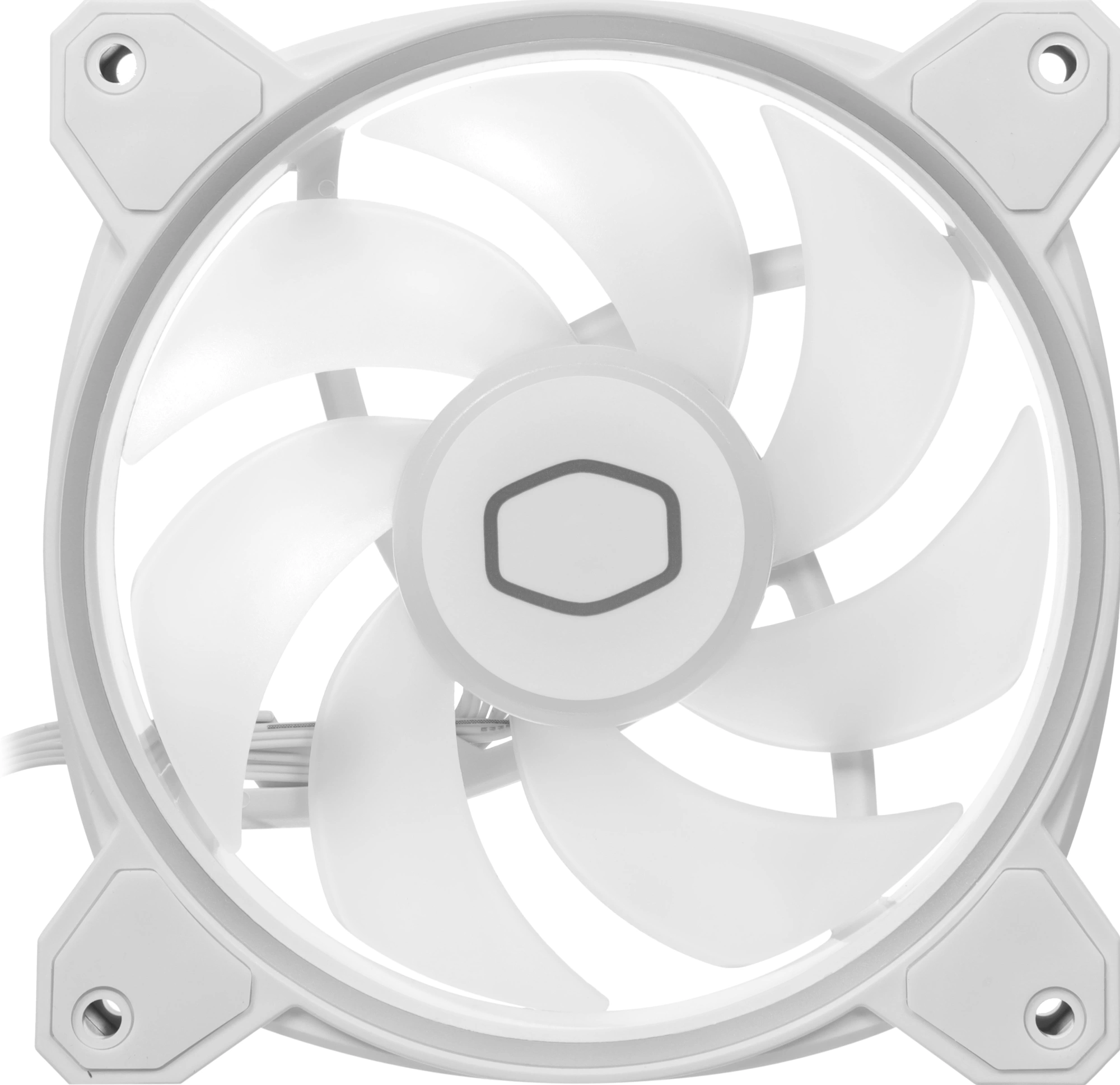 Вентилятор для корпуса Cooler Master MasterFan MF120 Halo2 ARGB 120х120x25 белый 4-pin 27дБ (MFL-B2DW-21NP2-R2) Ret — миниатюра 11