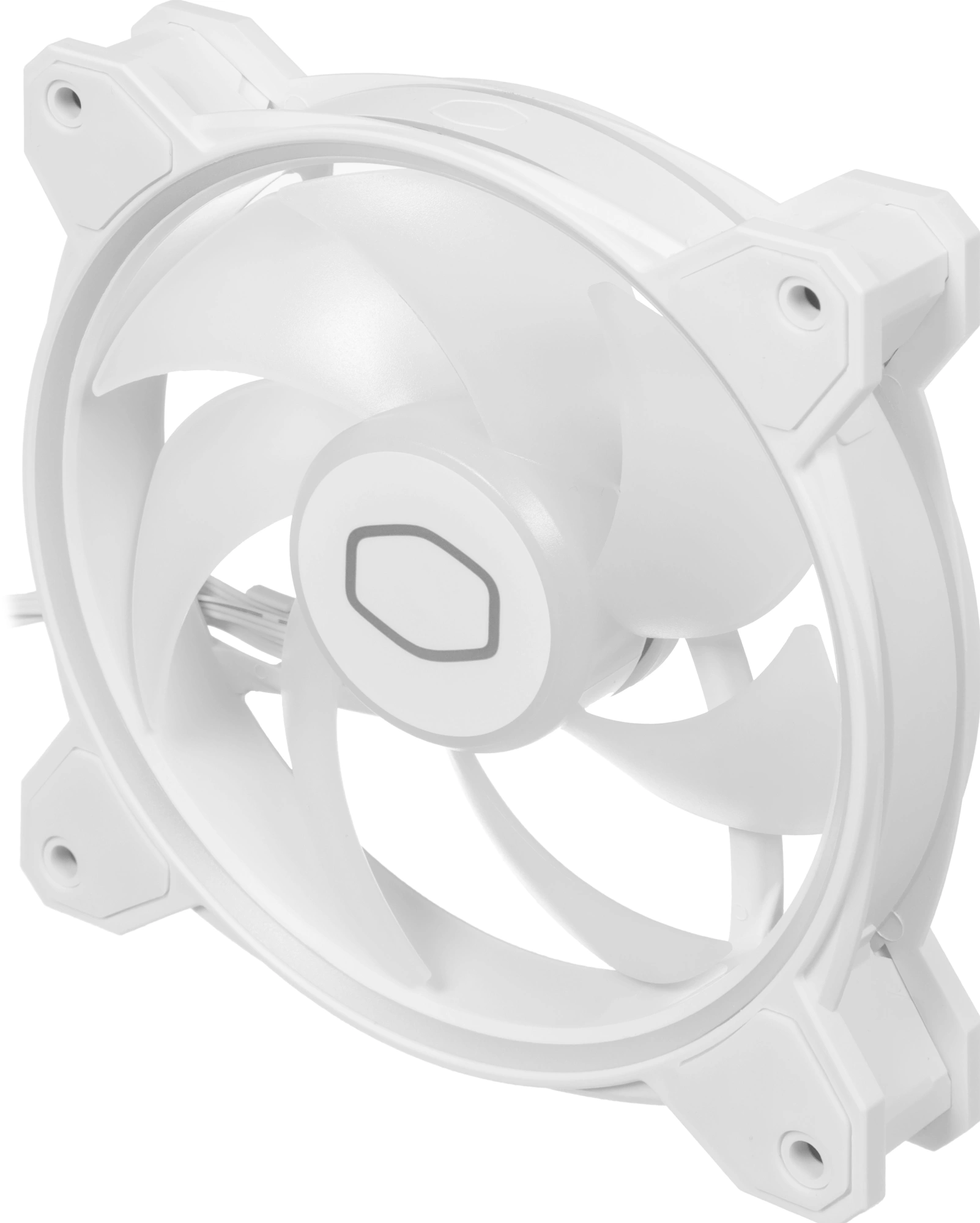 Вентилятор для корпуса Cooler Master MasterFan MF120 Halo2 ARGB 120х120x25 белый 4-pin 27дБ (MFL-B2DW-21NP2-R2) Ret — миниатюра 9