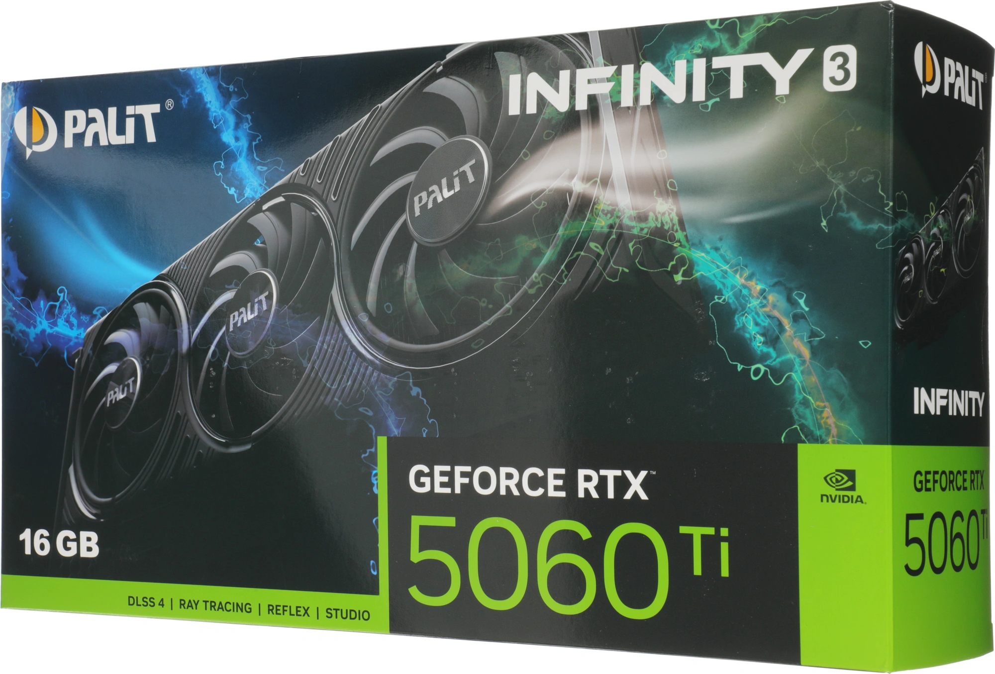 Видеокарта Palit PCI-E 5.0 PA-RTX5060Ti INFINITY 3 NVIDIA GeForce RTX 5060TI 16Gb 128bit GDDR7 2407/28000 HDMIx1 DPx3 HDCP Ret — миниатюра 8