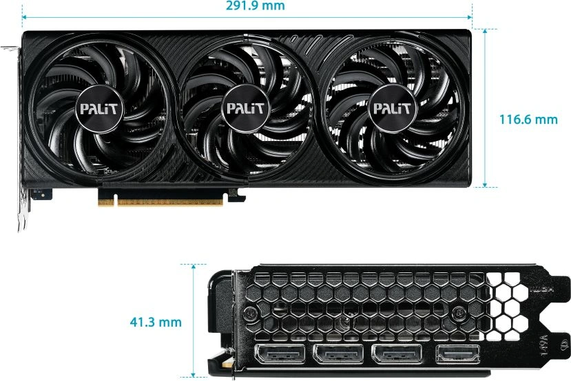 Видеокарта Palit PCI-E 5.0 PA-RTX5060Ti INFINITY 3 NVIDIA GeForce RTX 5060TI 16Gb 128bit GDDR7 2407/28000 HDMIx1 DPx3 HDCP Ret — фото 1
