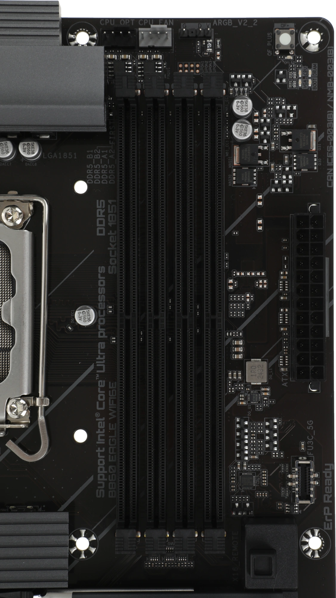 Материнская плата Gigabyte B860 EAGLE WIFI6E Soc-1851 Intel B860 4xDDR5 ATX AC`97 8ch(7.1) 2.5Gg RAID+HDMI+DP — миниатюра 4