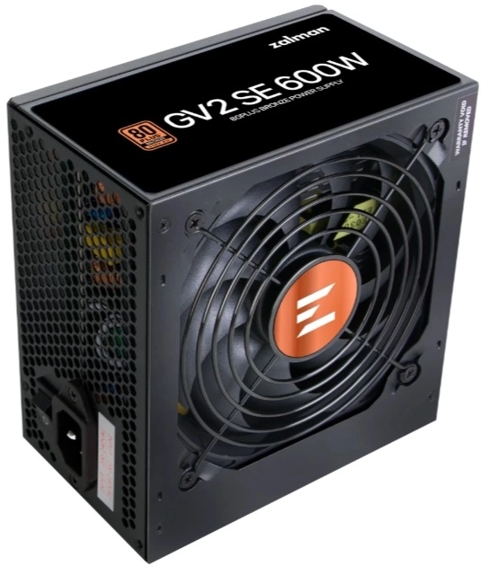 Блок питания Zalman ATX 600W ZM600-GV2SE 80+ bronze (20+4pin) 120mm fan 6xSATA RTL — миниатюра 2