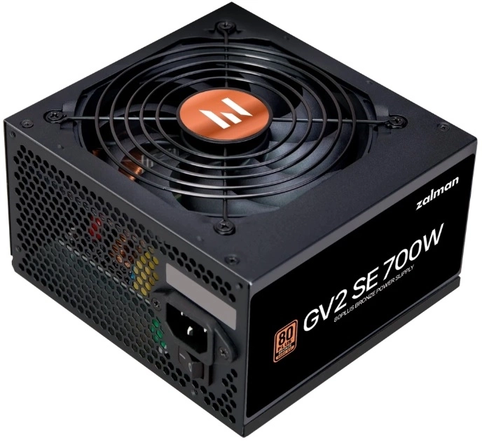 Блок питания Zalman ATX 700W ZM700-GV2SE 80+ bronze (20+4pin) 120mm fan 6xSATA RTL — фото 1