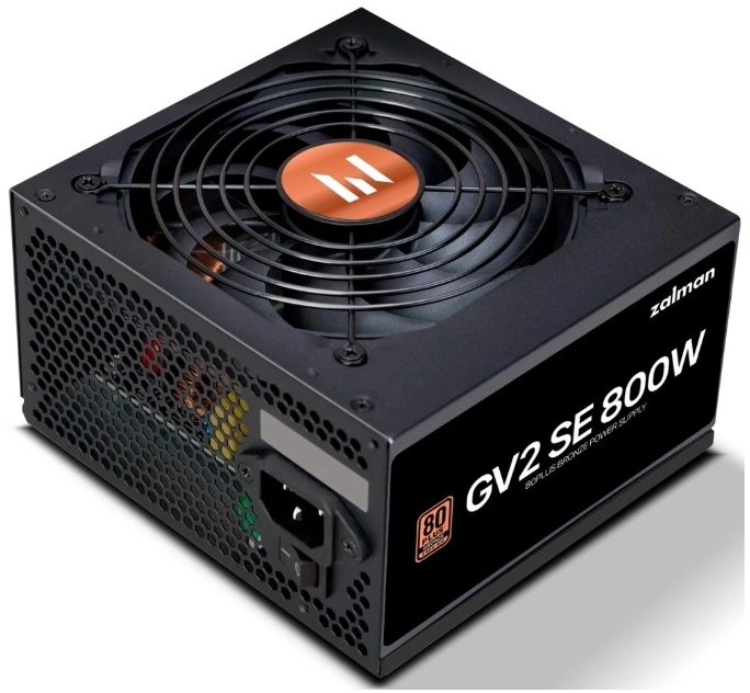 Блок питания Zalman ATX 800W ZM800-GV2SE 80+ bronze (20+4pin) 120mm fan 8xSATA RTL — фото 1