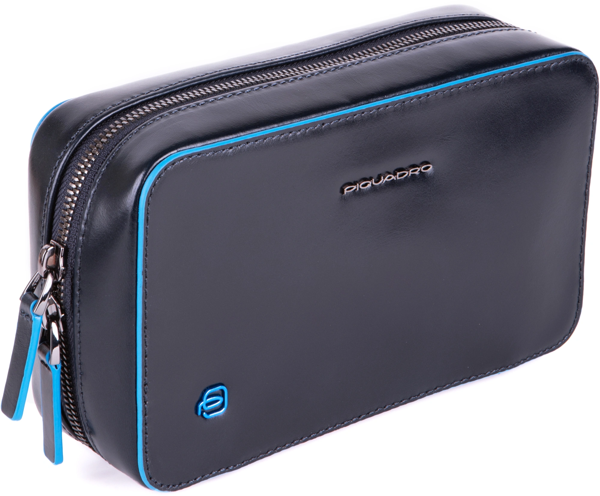 Чехол для кабелей и зарядки Piquadro Blue Square AC6895B2/BLU2 синий натур.кожа — миниатюра 8