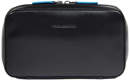 Чехол для кабелей и зарядки Piquadro Blue Square AC6895B2/N черный натур.кожа — фото 1