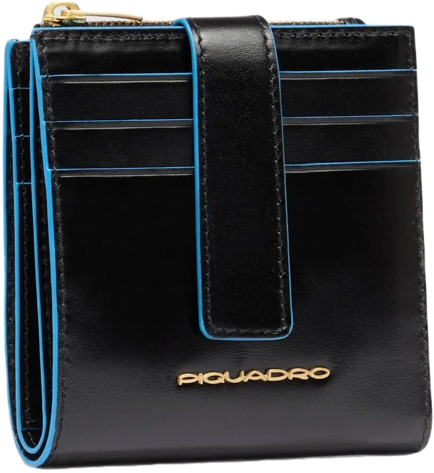 Чехол для кредитных карт Piquadro Blue Square PP6843B2R/N черный натур.кожа — миниатюра 2