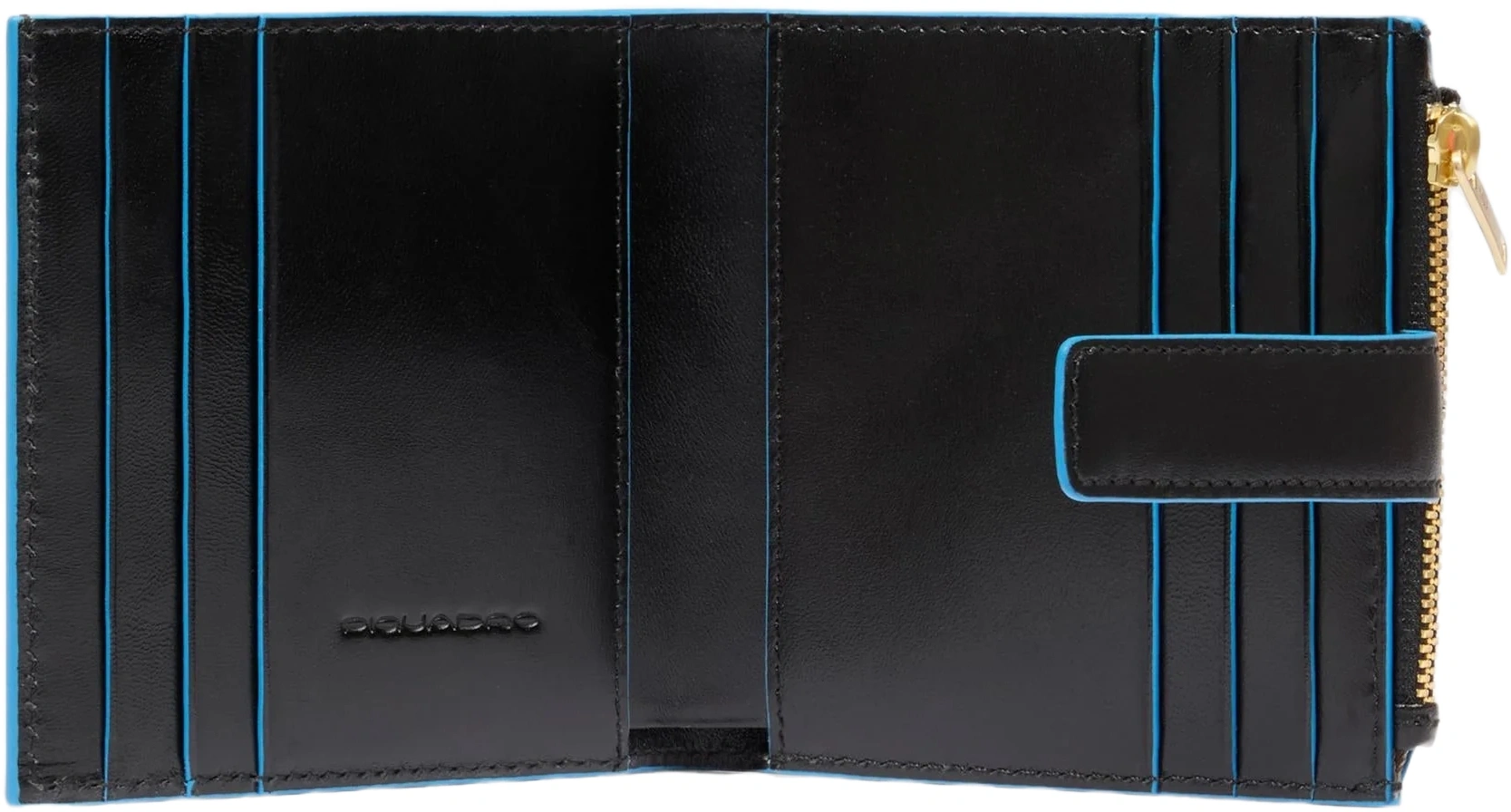 Чехол для кредитных карт Piquadro Blue Square PP6843B2R/N черный натур.кожа — миниатюра 3