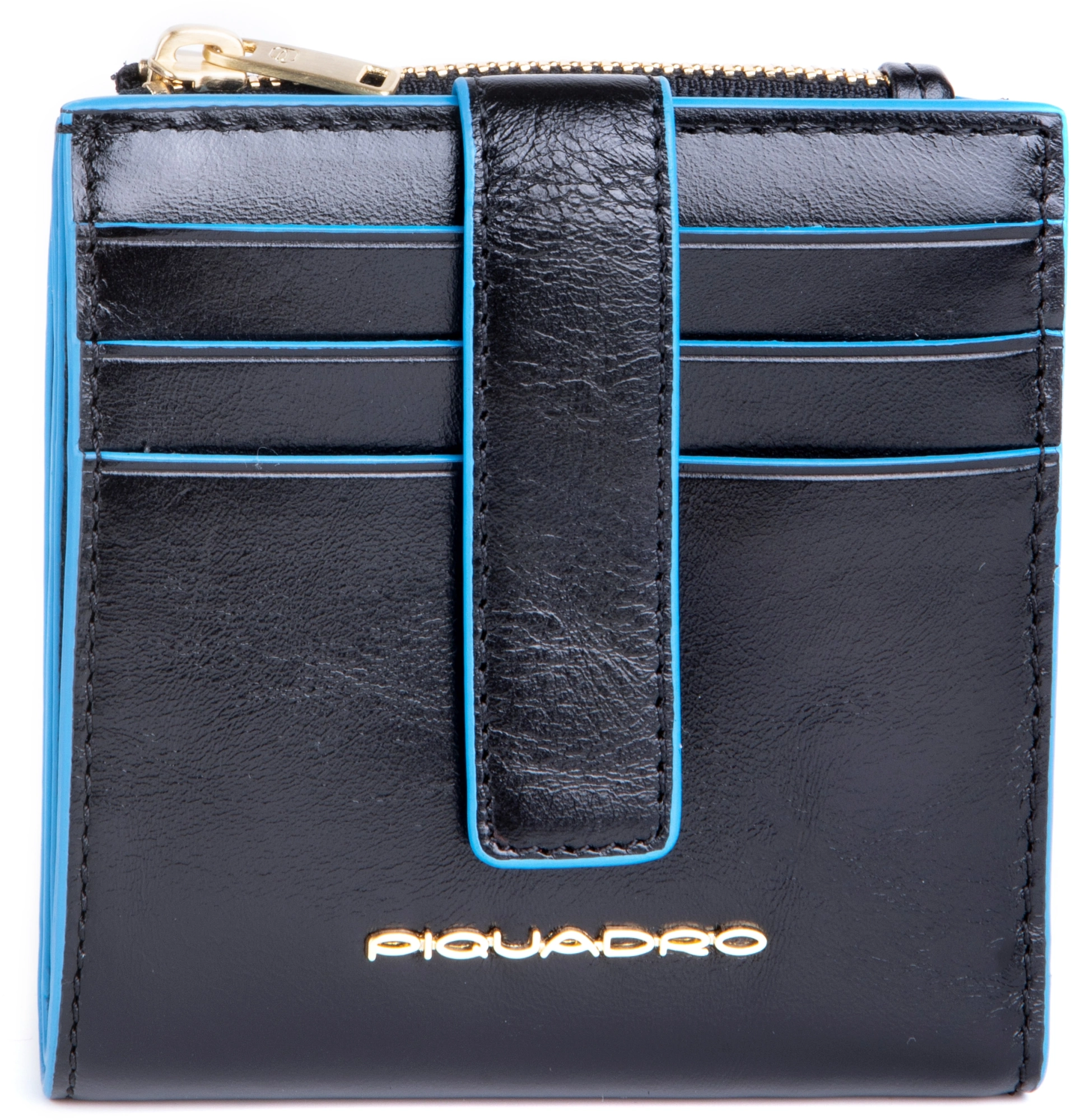 Чехол для кредитных карт Piquadro Blue Square PP6843B2R/N черный натур.кожа — миниатюра 5