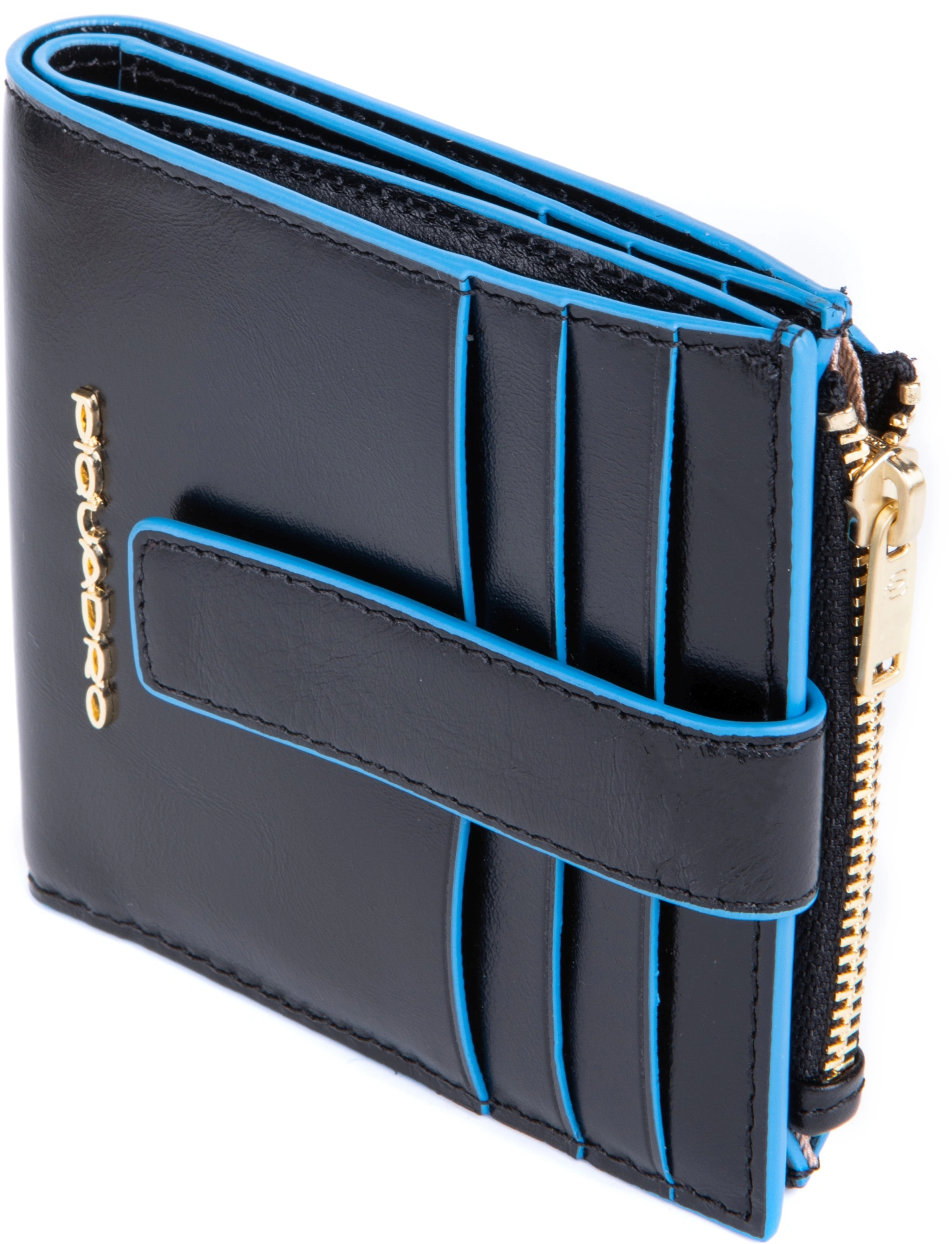 Чехол для кредитных карт Piquadro Blue Square PP6843B2R/N черный натур.кожа — миниатюра 8