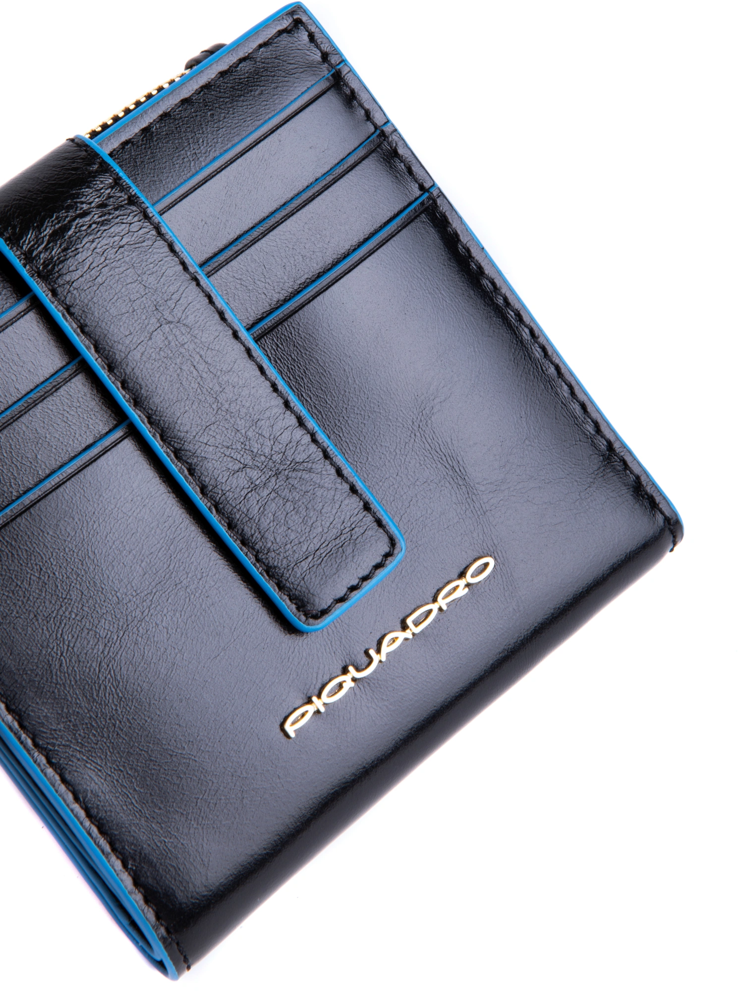Чехол для кредитных карт Piquadro Blue Square PP6843B2R/N черный натур.кожа — миниатюра 9