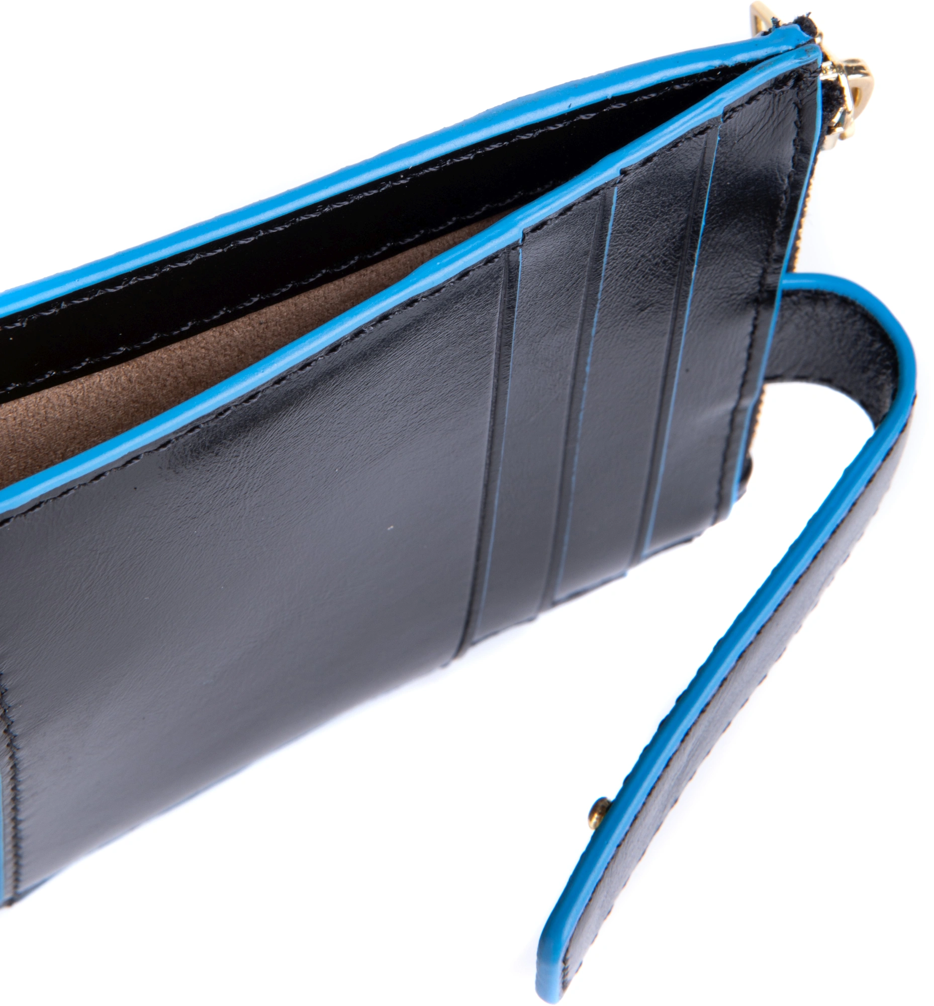 Чехол для кредитных карт Piquadro Blue Square PP6843B2R/N черный натур.кожа — миниатюра 11