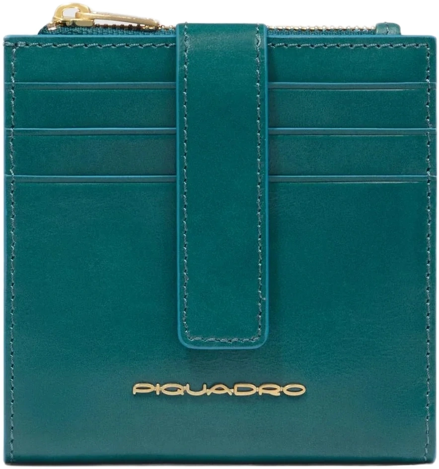 Чехол для кредитных карт Piquadro Blue Square PP6843B2R/OT3 бирюзовый натур.кожа — фото 1
