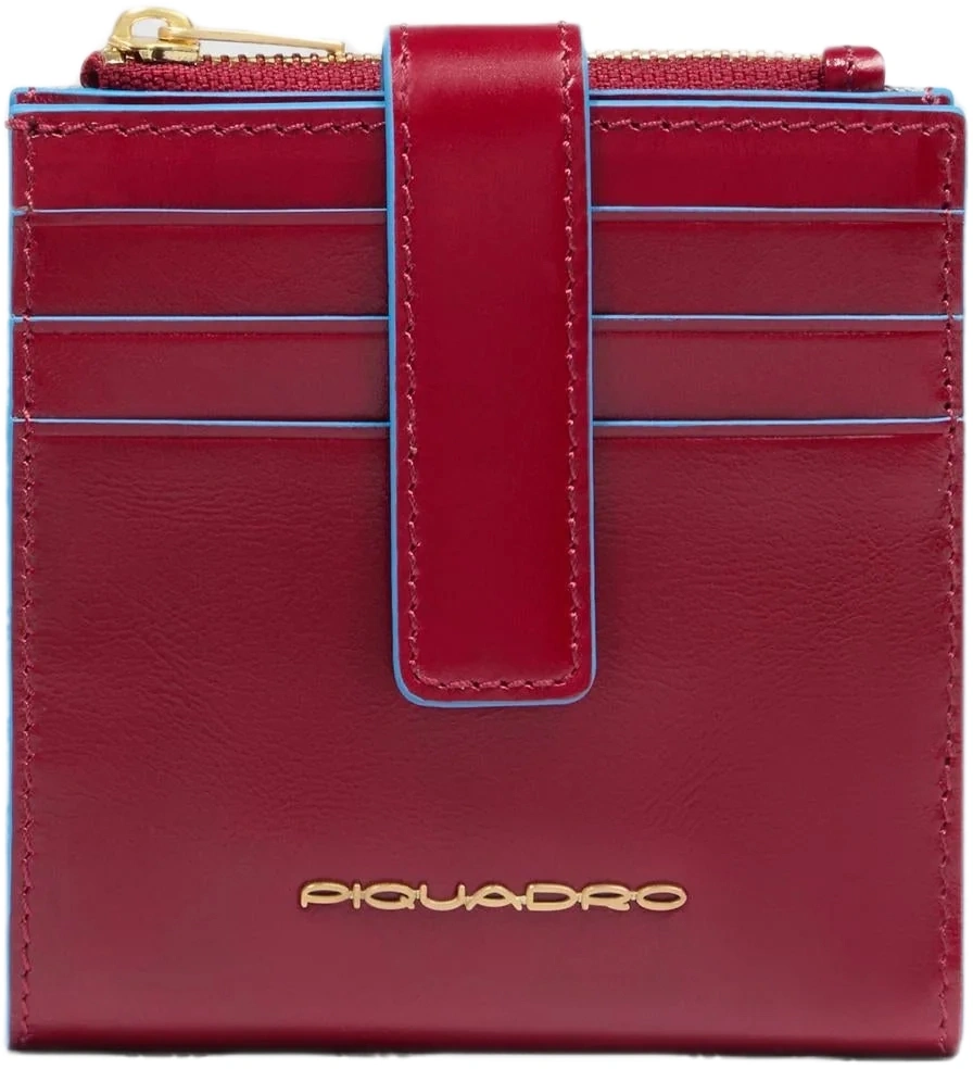 Чехол для кредитных карт Piquadro Blue Square PP6843B2R/R красный натур.кожа — фото 1