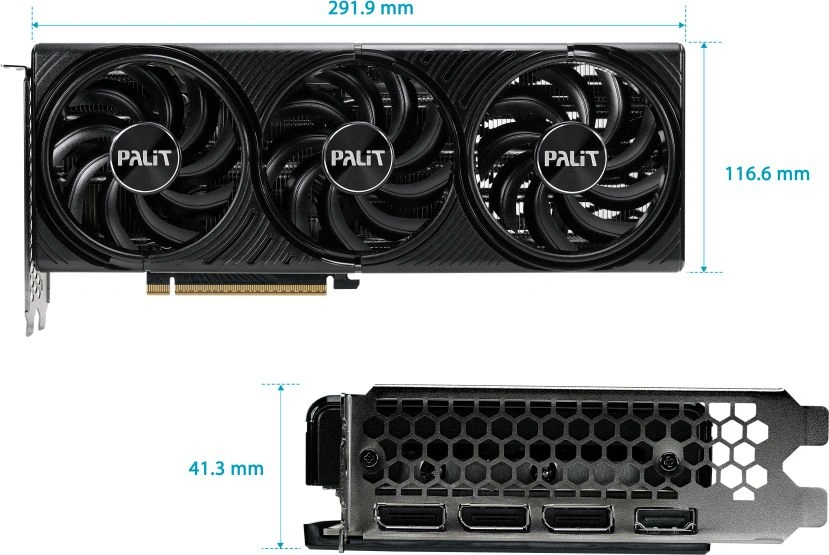 Видеокарта Palit PCI-E 5.0 PA-RTX5070 Infinity 3 OC NVIDIA GeForce RTX 5070 12Gb 192bit GDDR7 2325/28000 HDMIx1 DPx3 HDCP Ret — фото 1
