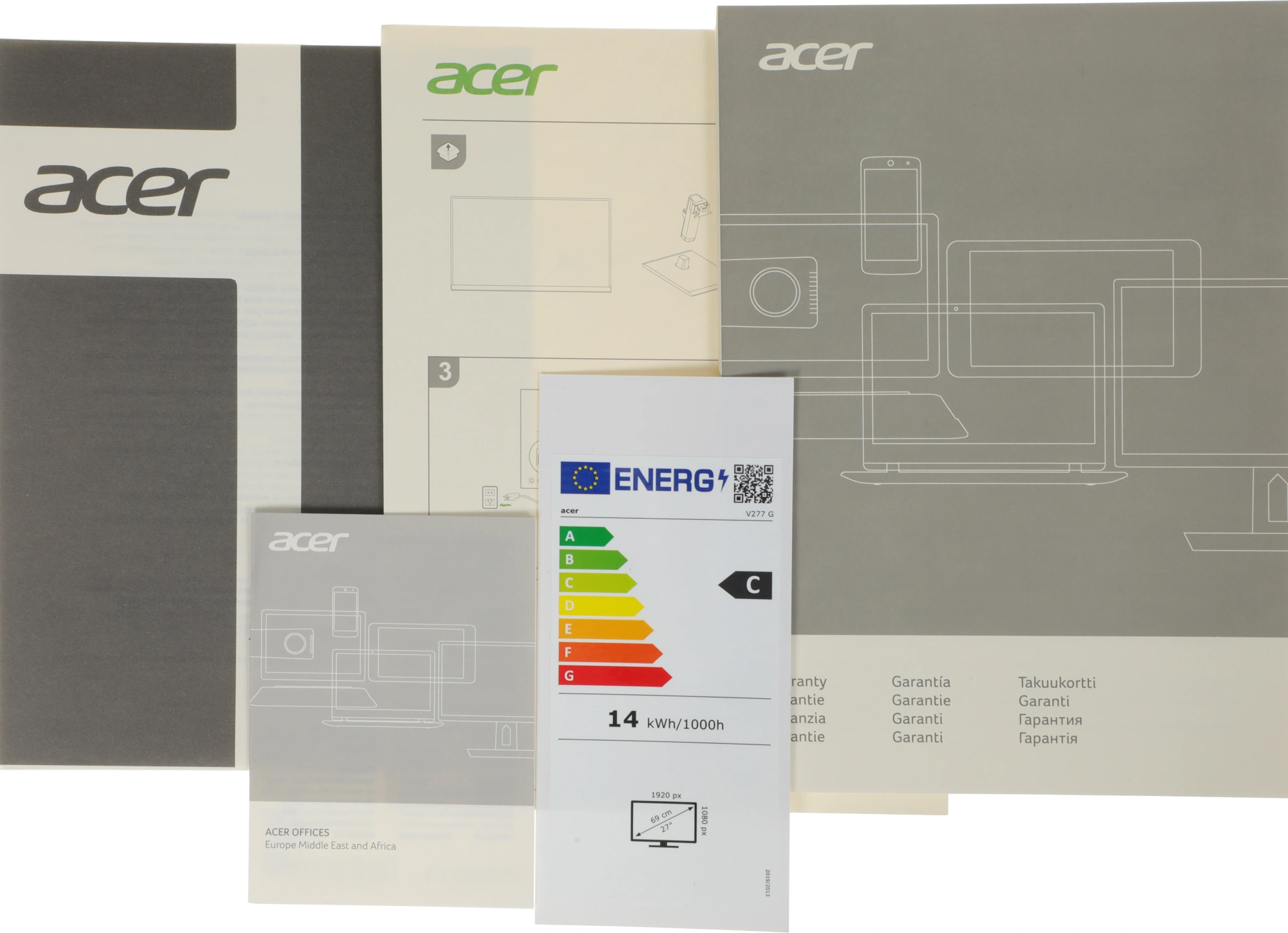 Монитор Acer 27" Vero V277Gbi черный IPS LED 4ms 16:9 HDMI матовая 250cd 178гр/178гр 1920x1080 120Hz FreeSync VGA FHD 3.64кг — миниатюра 11
