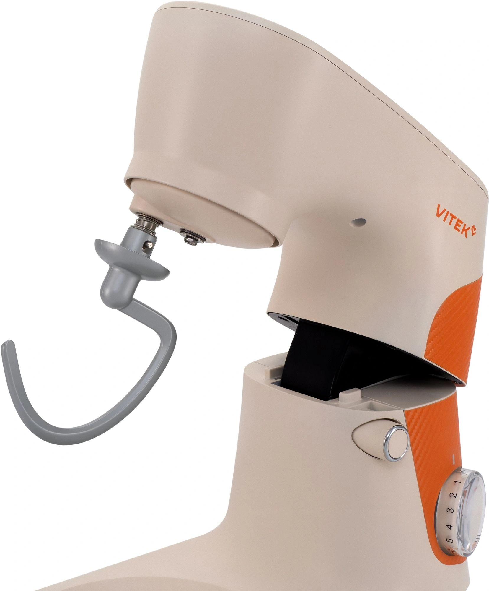 Миксер планетарный Vitek VT-PM0331 1800Вт кремовый/оранжевый — миниатюра 8