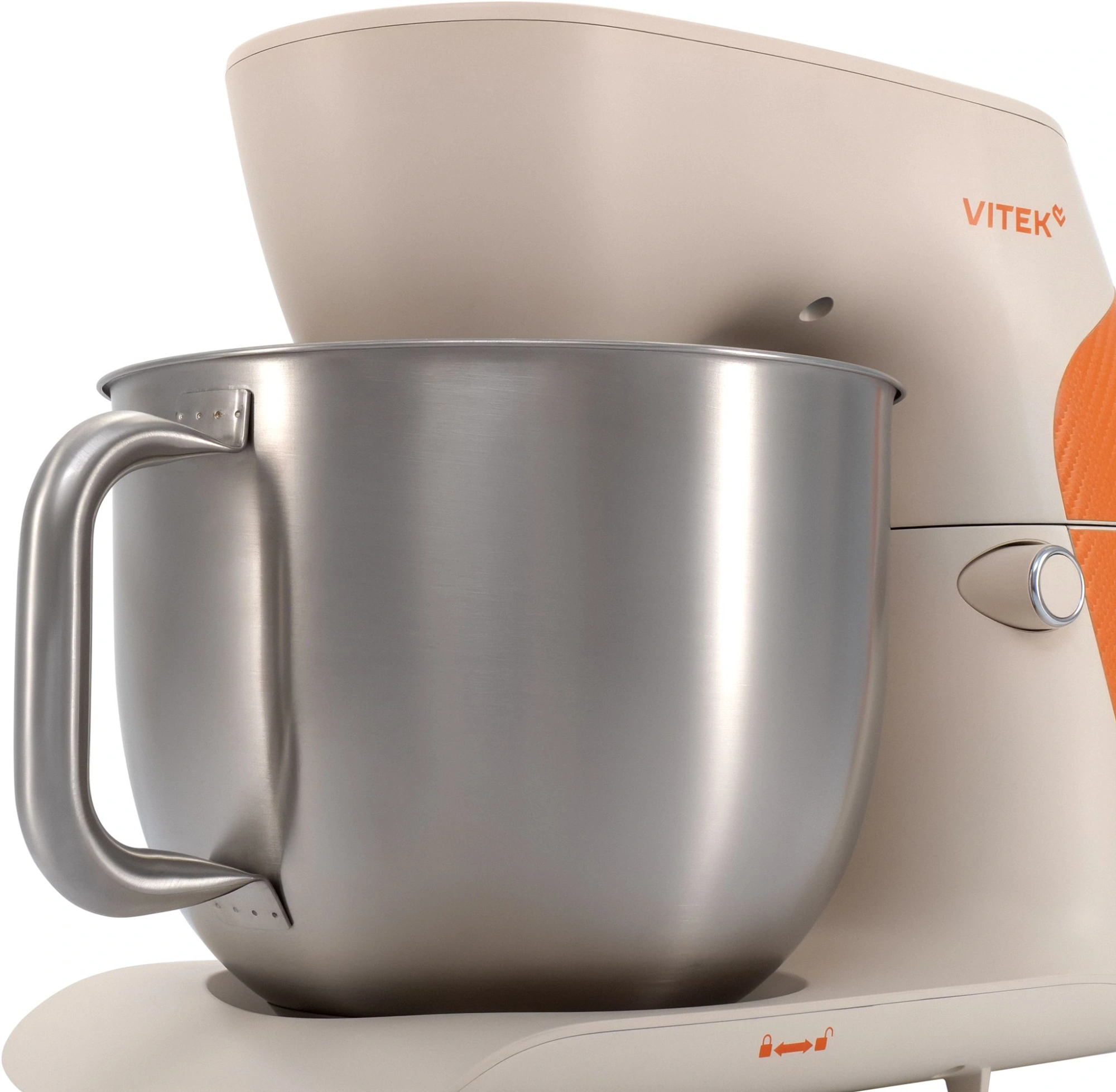 Миксер планетарный Vitek VT-PM0331 1800Вт кремовый/оранжевый — миниатюра 11