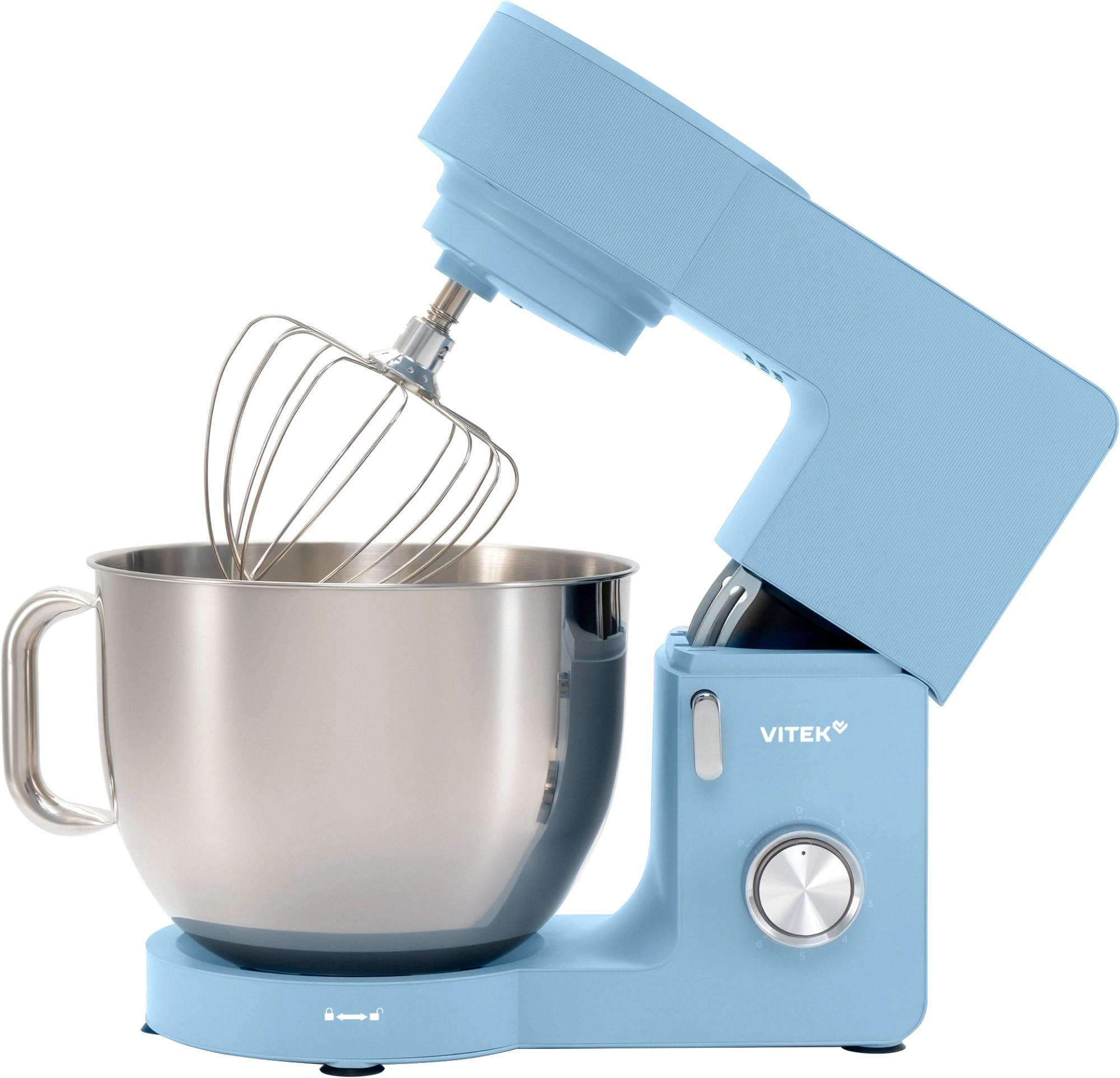 Миксер планетарный Vitek VT-PM0555 2200Вт голубой — миниатюра 2