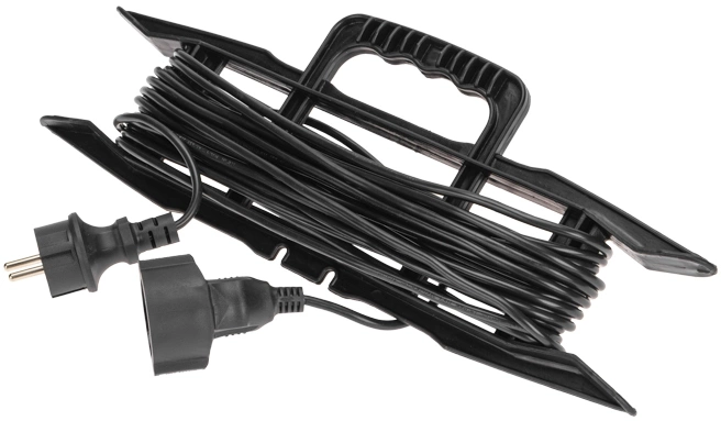 Удлинитель силовой PROconnect PROc-Uc (13-4913) 3x0.75кв.мм 1розет. 10м ПВС 6A пласт.рамка черный — фото 1