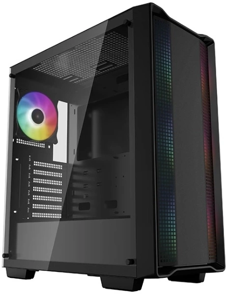 Корпус Deepcool CC560 ARGB черный без БП ATX 2x120mm 4x140mm 1xUSB2.0 1xUSB3.0 audio bott PSU — фото 1