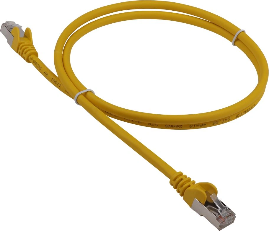 Патч-корд Lanmaster LAN-PC45/S5E-1.0-GN FTP RJ-45 вил.-вилка RJ-45 кат.5E 1м зеленый LSZH — фото 1