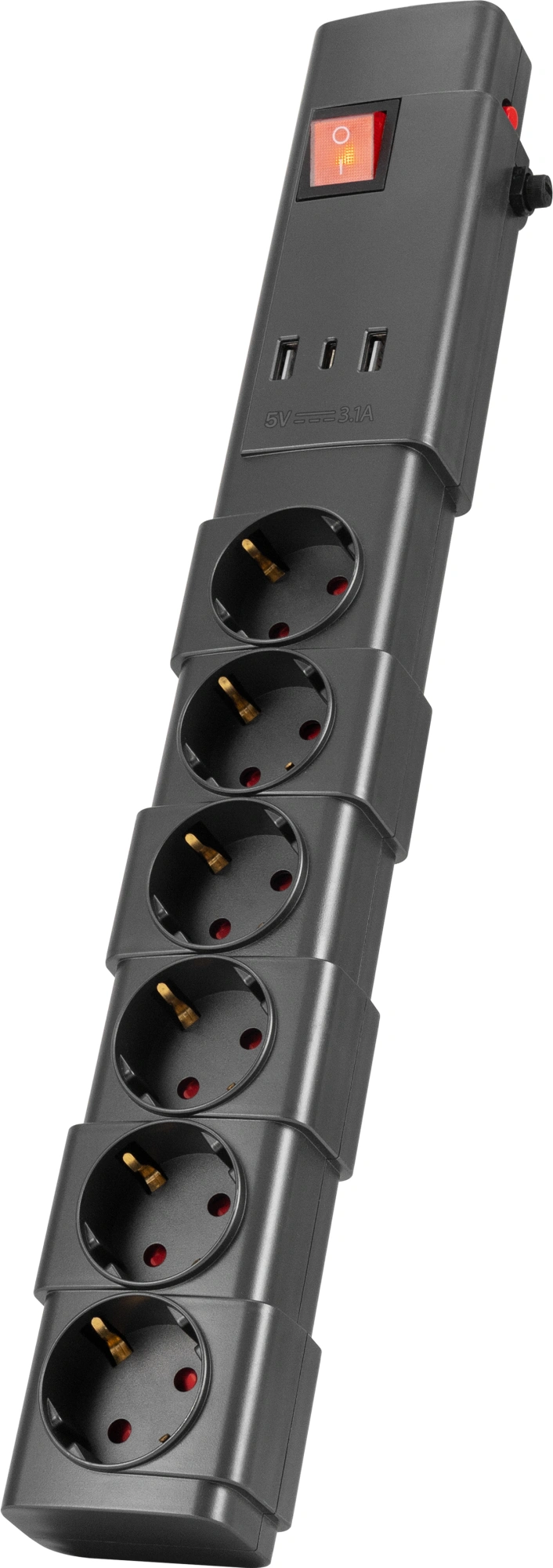 Сетевой фильтр Buro 600SPro-16-1.8-USB-G 1.8м (6 розеток) графитовый (коробка) — миниатюра 8