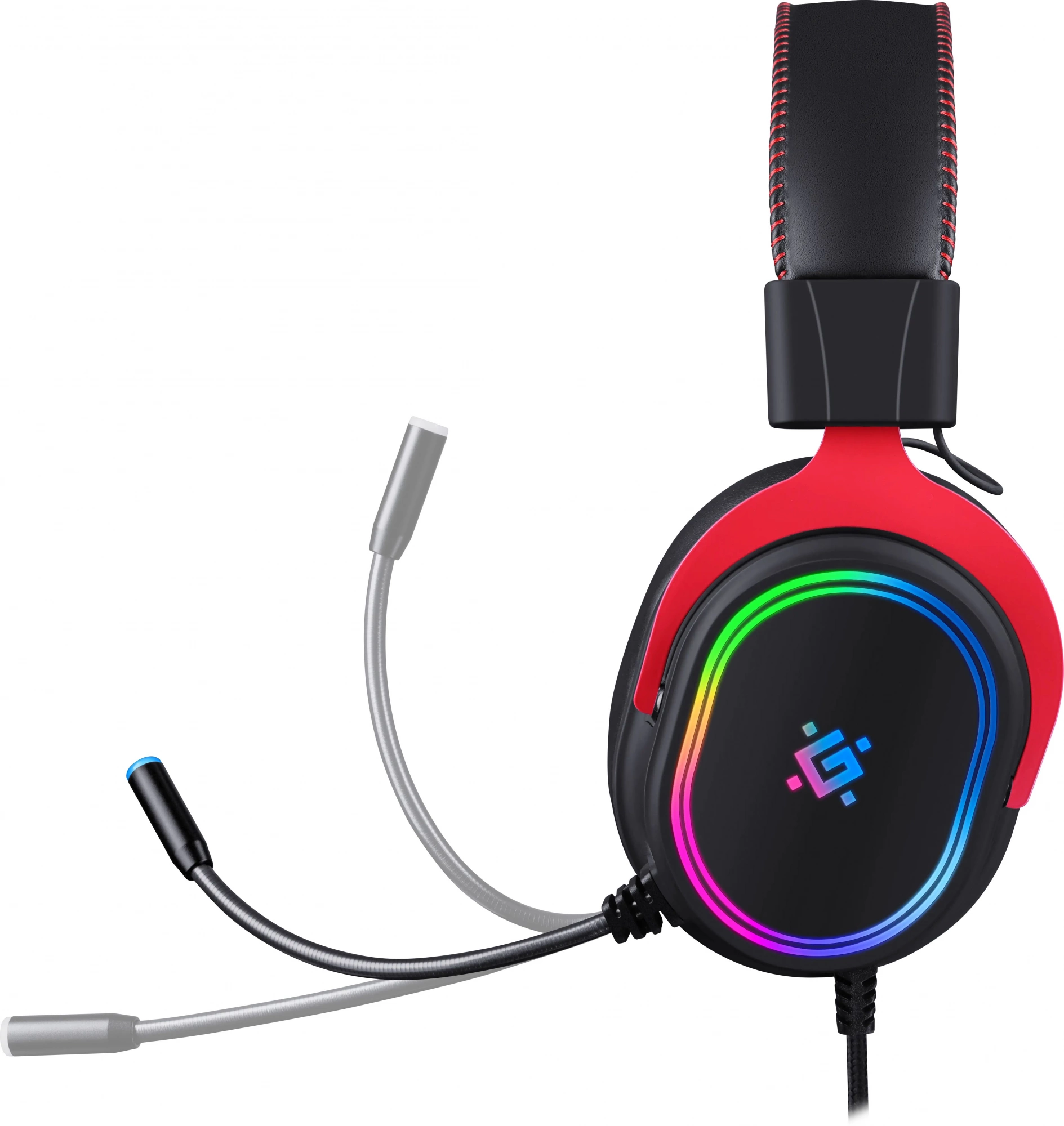 Наушники с микрофоном Defender Vapor черный 2.2м накладные USB оголовье (64584) — миниатюра 9
